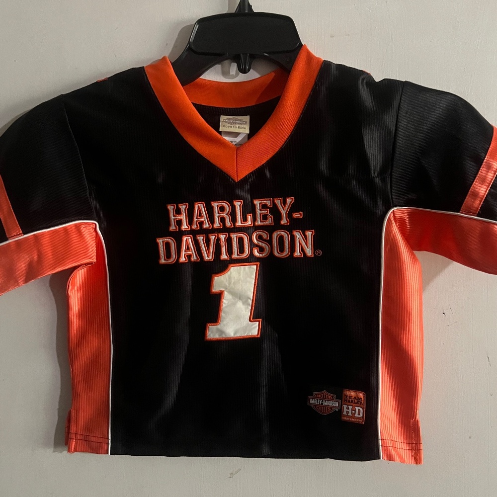 Harley Davidson Youth Size 4 Hockey Jersey